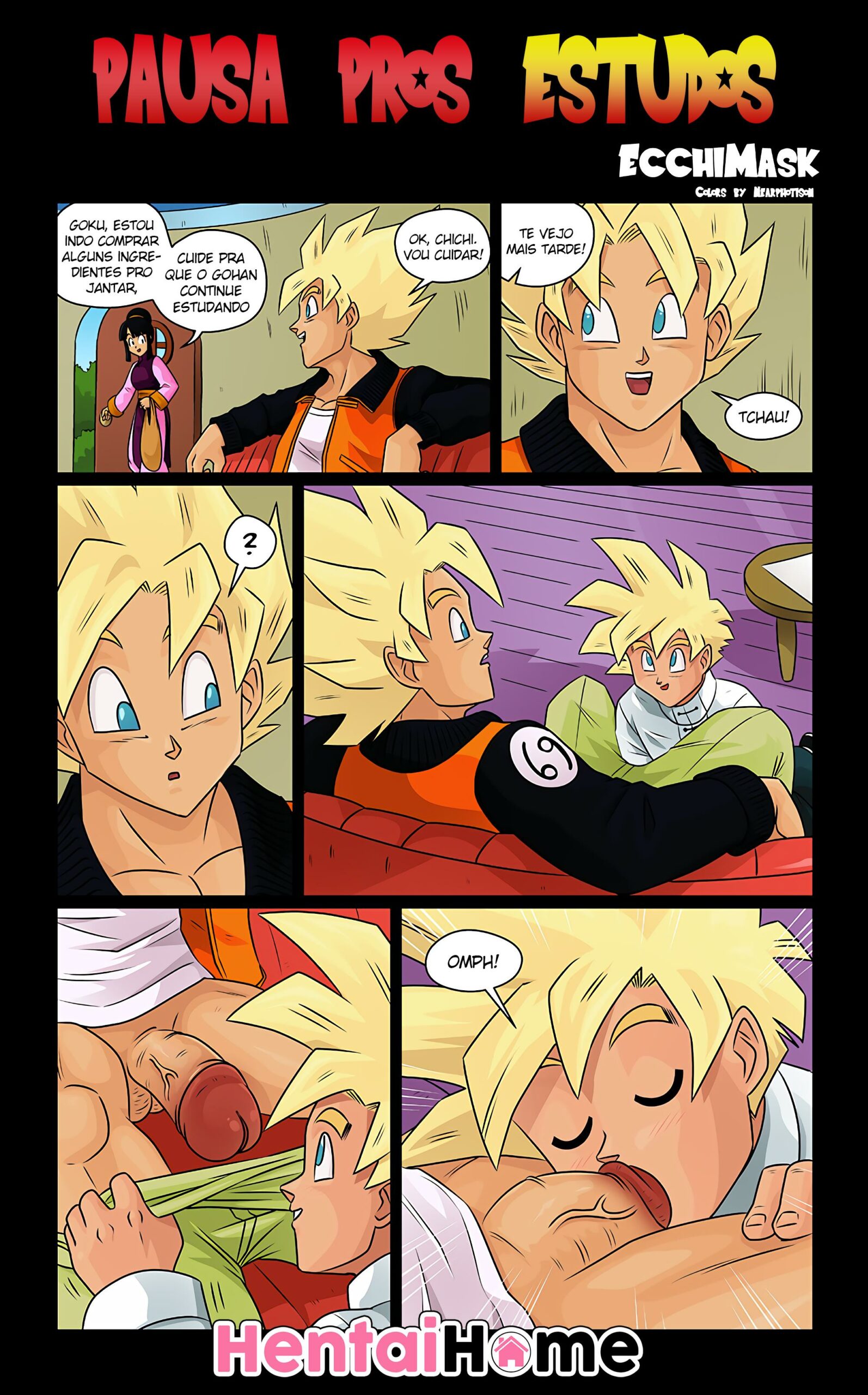 Goku ensinando pro Gohan