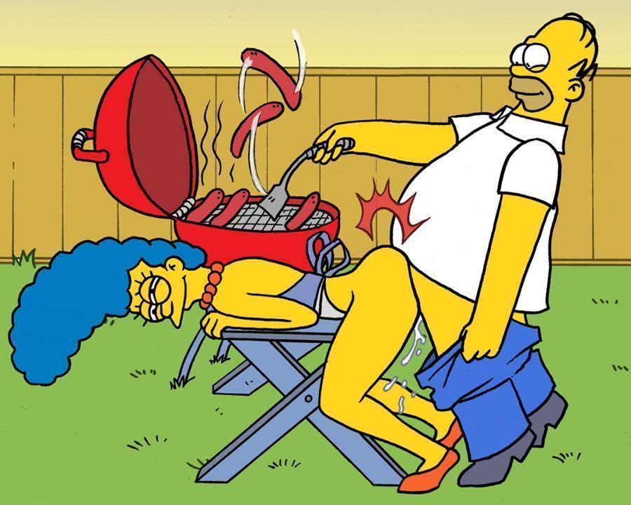 Simpsons sexo no churrasco com a vizinha